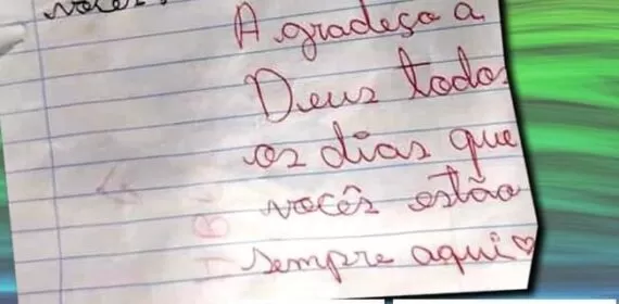 Carta de agradecimento para merendeira de escola de São Paulo Viraliza